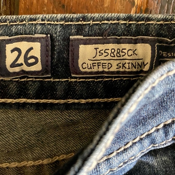 Miss Me jeans size 26 Cuffed Skinny.  Item# JS5885CK - Picture 4 of 12